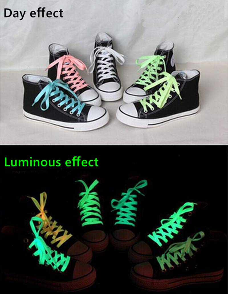 Chunney 6 Packs Luminous Shoelace Athletic Sport Flat Shoe Laces Glow In The Dark Night - Image 4